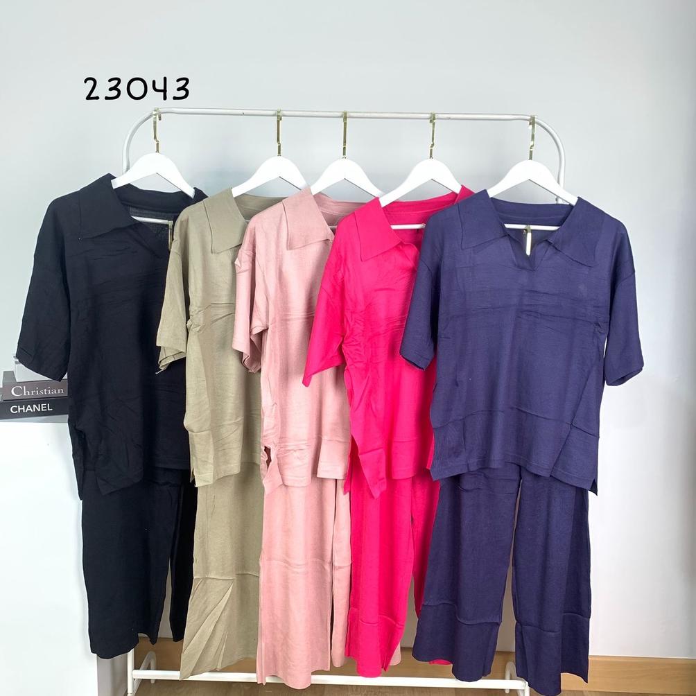 PRODUK- 23043 ONE SET RAJUT NAGITA KERAH V NECK KNIT .