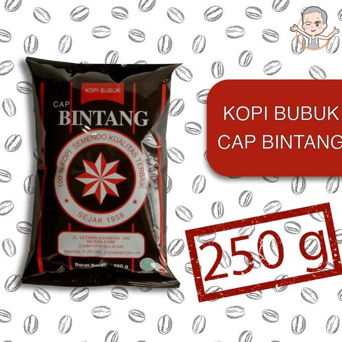 

[BISA COD] KOPI BUBUK CAP BINTANG - KOPI SEMENDO KHAS MUARA ENIM 250 gram
