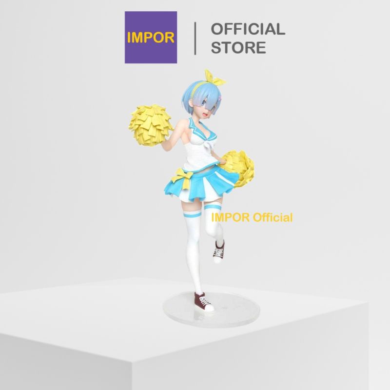 IMPOR Figure Cheerleader Starting Life in Another World Rem Mainan