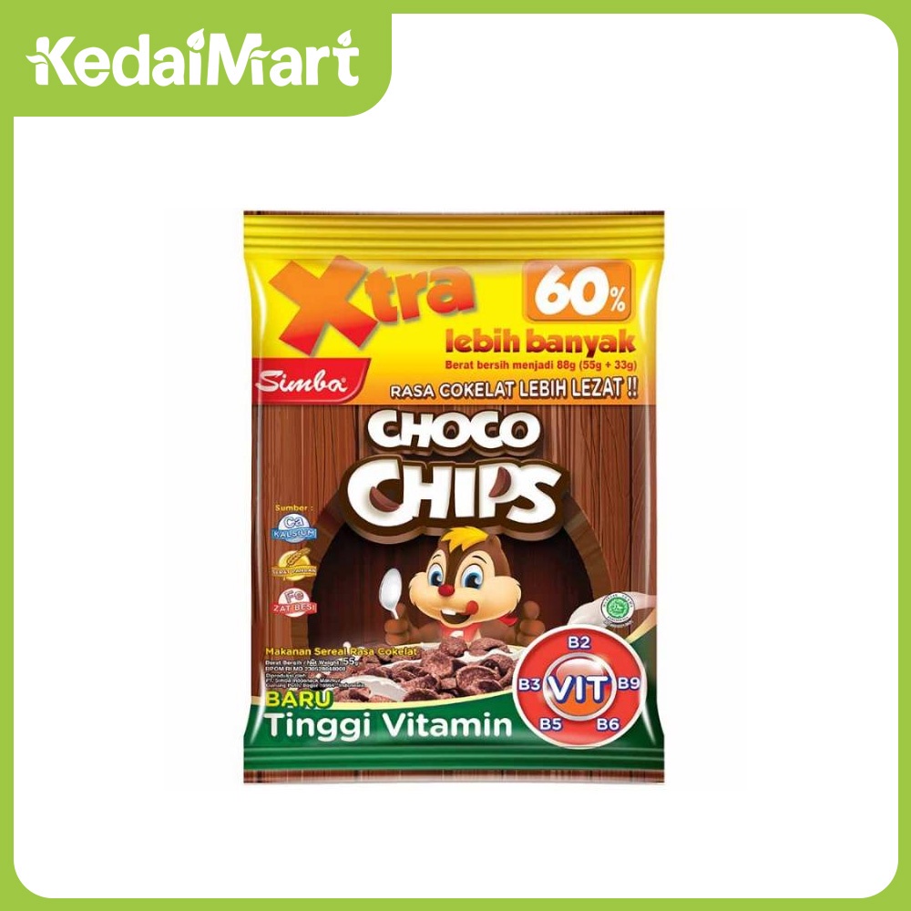 

Simba Choco Chips Cereal Cokelat 55 / 88 Gram