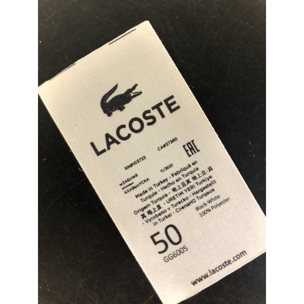 

LACOSTE WASH TAG SUPER PREMIUM CO 1X DI KIRIM 600PCS
