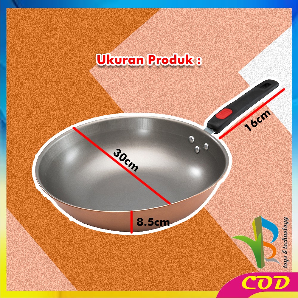 RB-C501 Panci Wajan Teflon Set isi 3 pcs Penggorengan Set Anti Lengket Pegangan Anti Panas Panci Set Cookware Masak