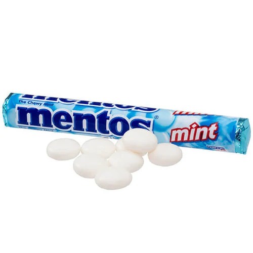 Mentos Mint &amp; Fruit *Permen Mentos * Permen Roll Rasa Buah &amp; Mint * 37g