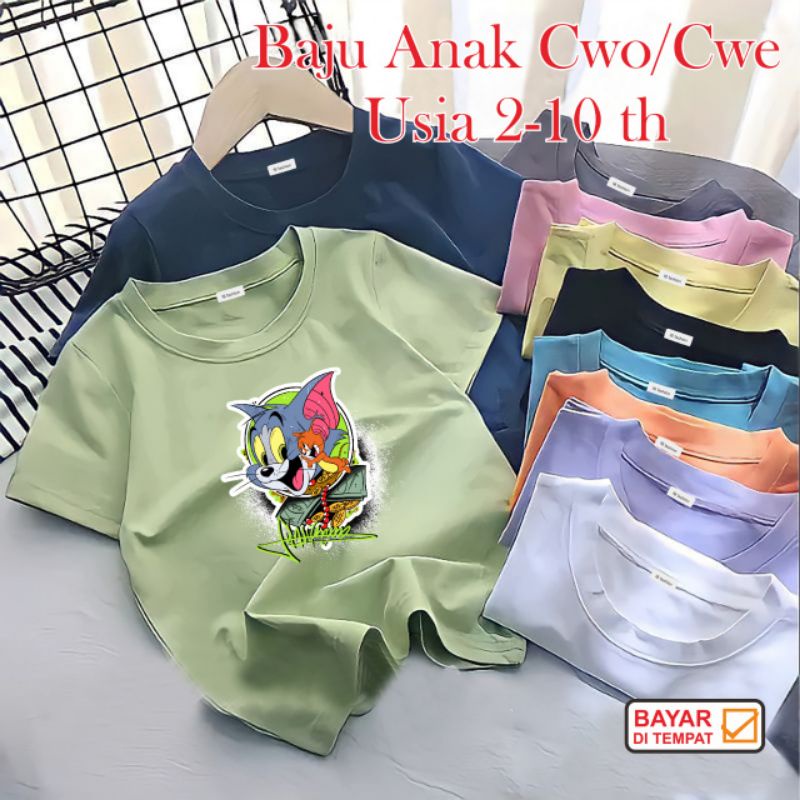 ((IB))KAOS ANAK2 UNISEX/T0M&amp;JERRY DIGITAL SABLON