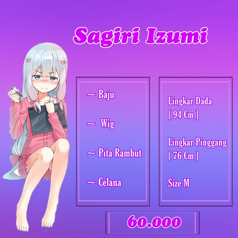 [ RBC COSRENT ] RENTAL IZUMI SAGIRI PIYAMA