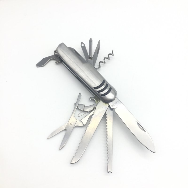 IKILOSHOP Model Swiss Pisau Lipat Knife 17 Fungsi Tools Aluminum