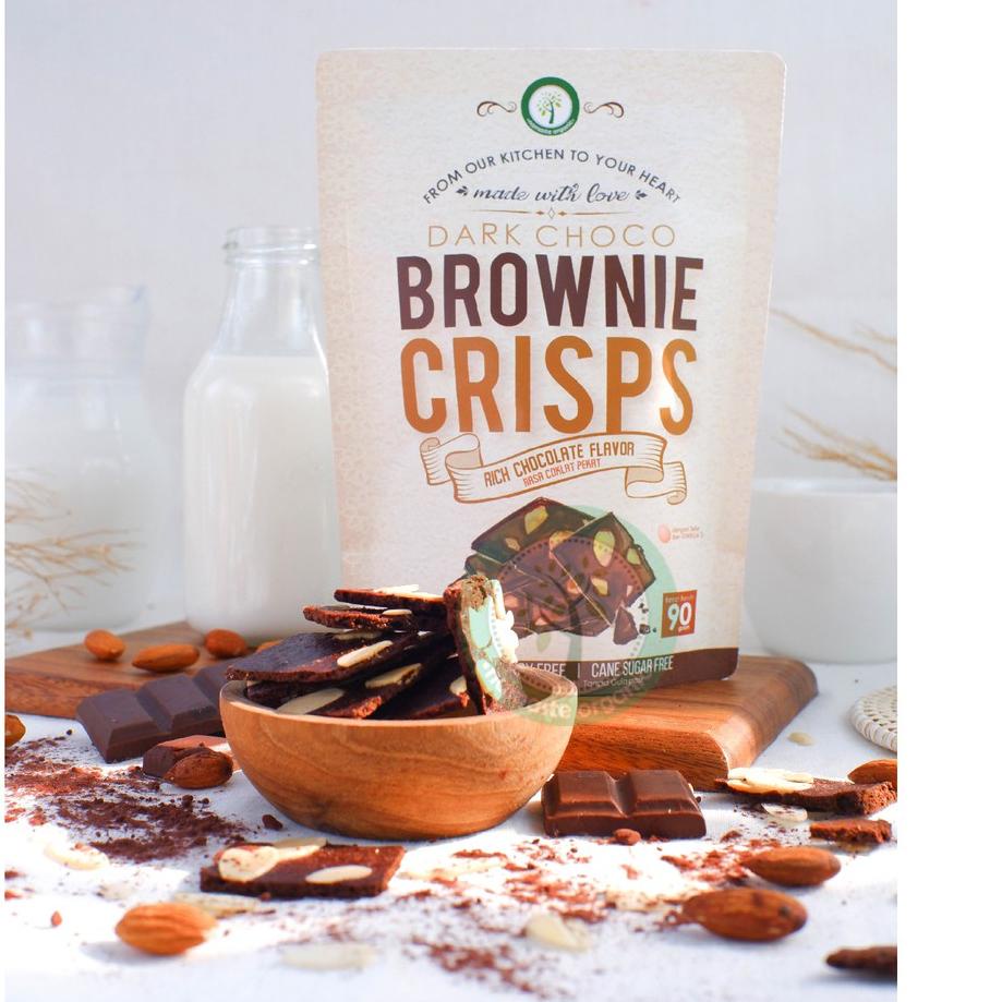 

BAYAR DITEMPAT✔️DARK CHOCO BROWNIE CRISPS 90GR|SQ4