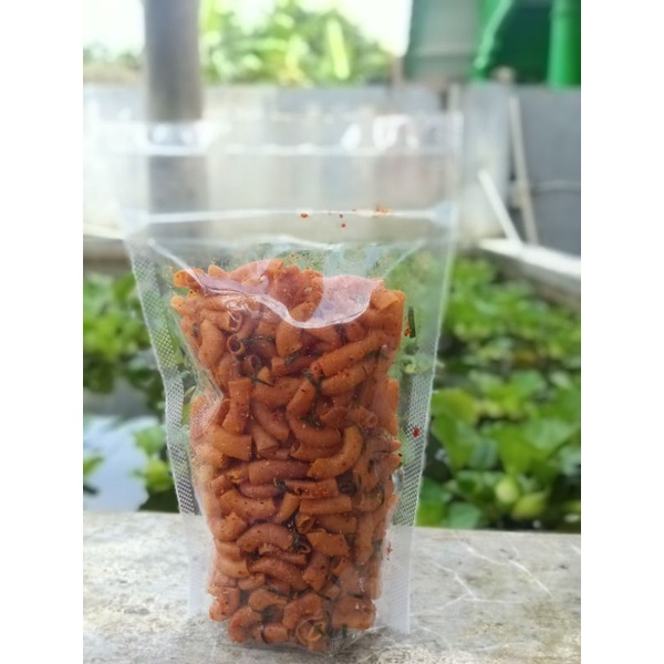 

MAKARONI BANTET / MAKARONI CIKRUH / MAKARONI DAUN JERUK 100G / MAKRONI PEDAS / MACARONI VIRAL / CEMILAN ENAK TERMURAH