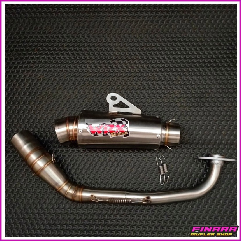 WRX SILINCER KNALPOT RACING INLET 50MM SARANGAN FULL / KNALPOT NMAX / KNALPOT NMAX OLD / KNALPOT SCO
