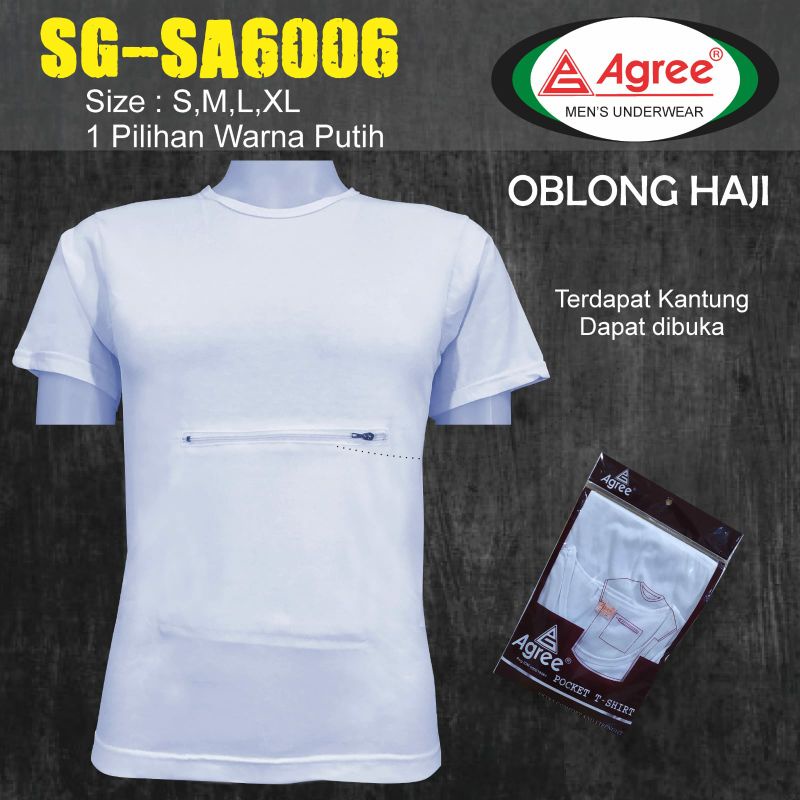 1 PCS KAOS OBLONG HAJI[SG-SA6006]/KAOS OBLONG DEWASA/KAOS OBLONG PRIA