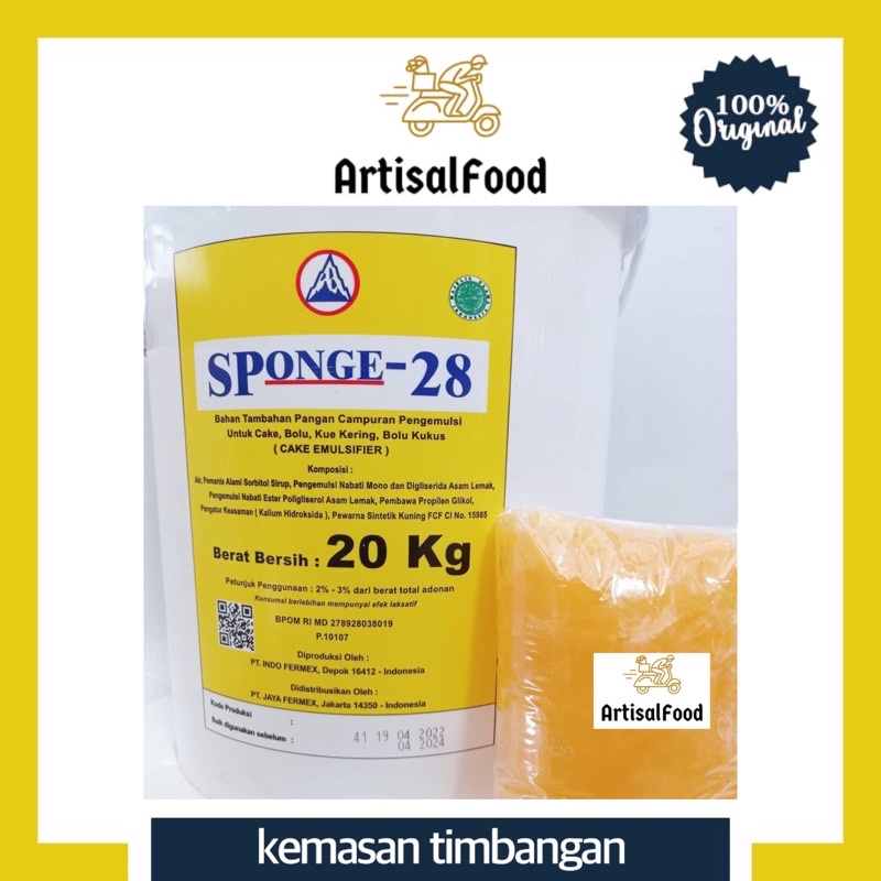 

SPONGE 28 - 100gr TIMB btp pengembang kue