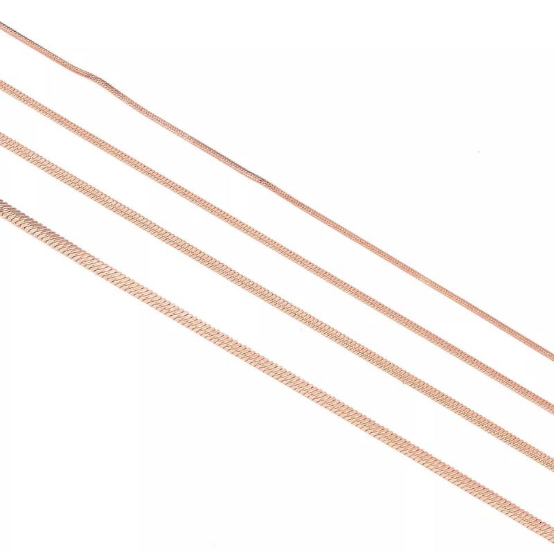 Kalung Model Kotak Warna RoseGold Pria dan Wanita Antikarat