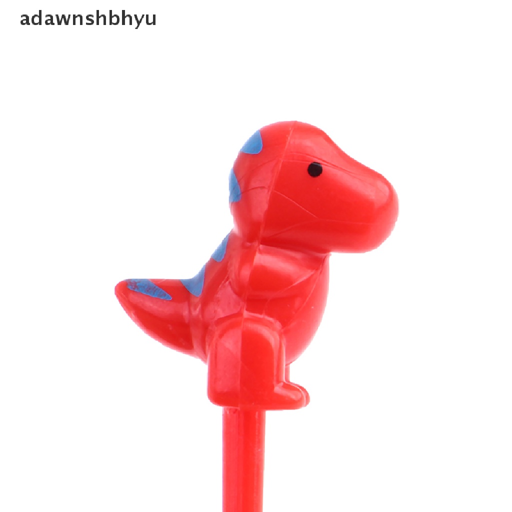 Adawnshbhyu 6pcs /set Dinosaurus Mini Animal Kartun Pilihan Makanan Anak Snack Garpu Buah ID