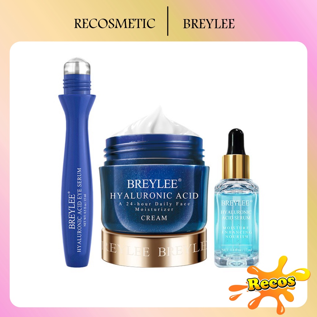 Breylee Krim Serum Hyaluronic Acid untuk Melembabkan / Memutihkan / Memutihkan 3pcs