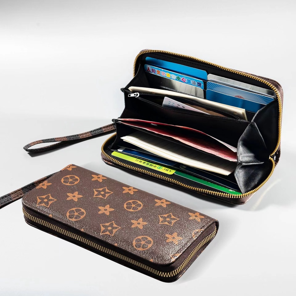 ASIN829 Dompet fashion berkapasitas besar, kopling ritsleting wanita baru N10 Dompet/dompet wanita