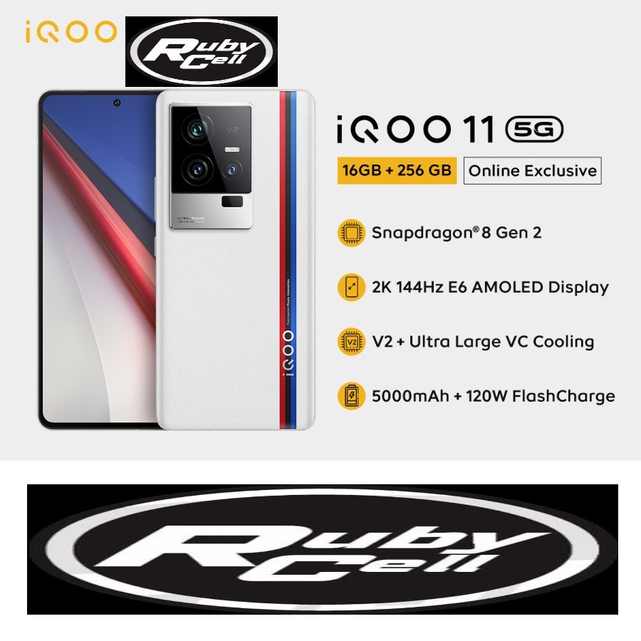 iQOO 11 (16/256) - Snapdragon 8 Gen 2, 2K 144Hz E6 AMOLED Display