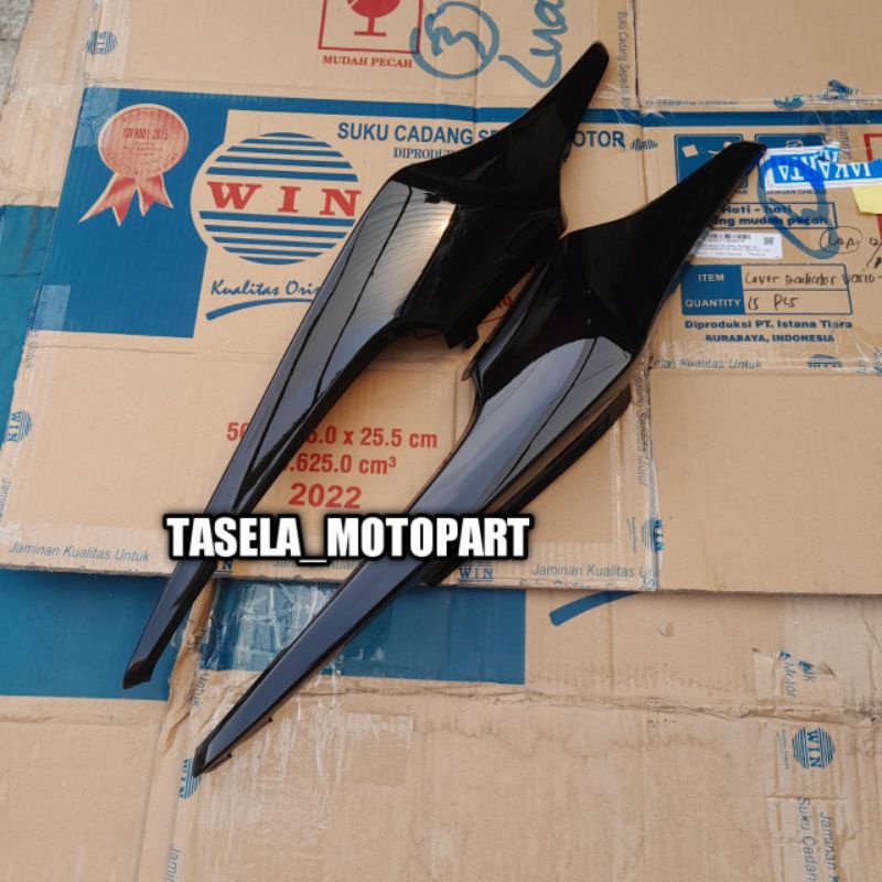 Cover body belakang samping kanan kiri cb 150 r lama old hitam