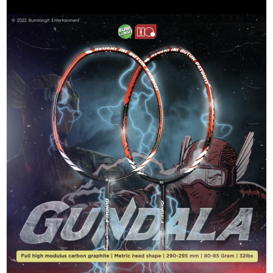 Raket Badminton HIQUA HI-QUA X Bumilangit GUNDALA Spesial Edition