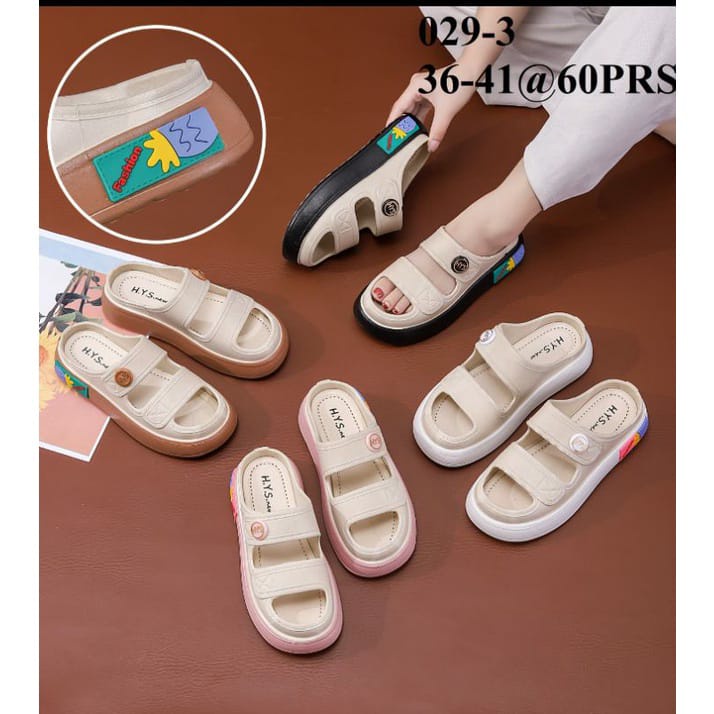 10.SANDAL WEDGES JELY  KARET 029 WANITA