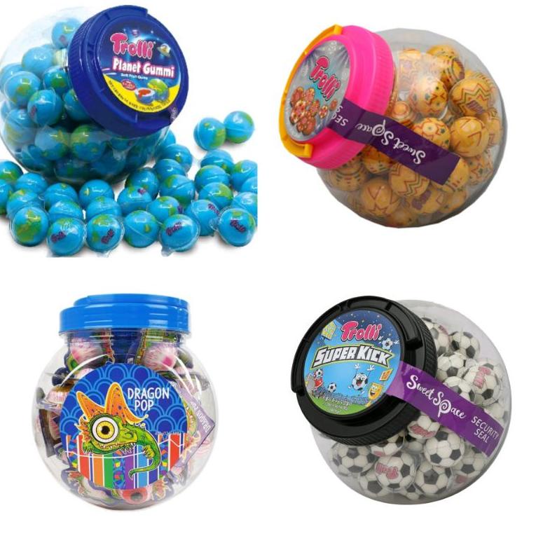

[S-3]9 ✓] [1PCS]Trolli Planet Gummy/Dragon Eye/Soccer Ball/Stella Ball/Duck Jelly/Sports Ball/Apel/Peach-langsung kirim