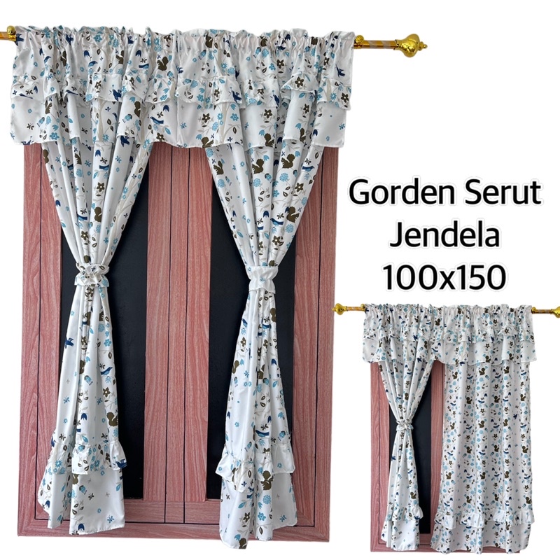 Gorden serut jendela 50+ pilihan motif