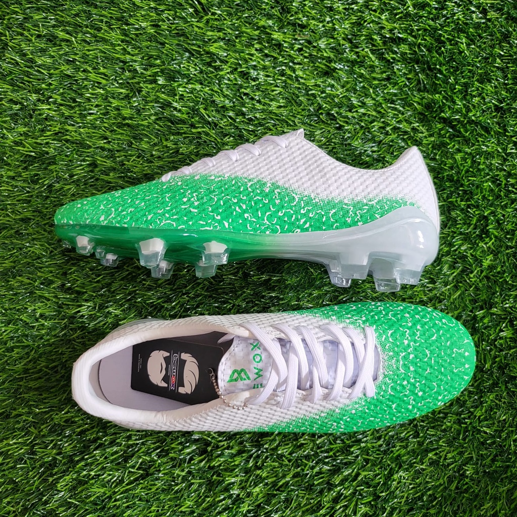 Sepatu Bola Bewox BW Motif Gradation Green White Pria / Wanita Sepatu Bola Pria Berkualitas Dan Original