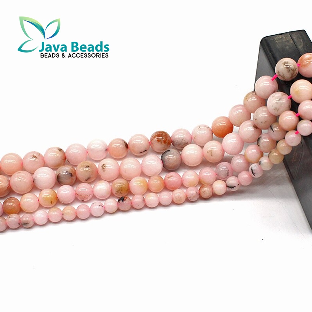 Bahan Gelang Batu Alam Pink Opalite Natural Stone Beads