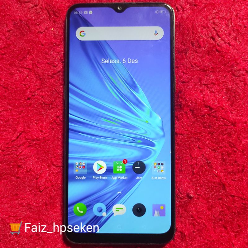 Realme 5i (4G) Ram 4/64GB Fingerprint Hp Second Normal Siap Pakai