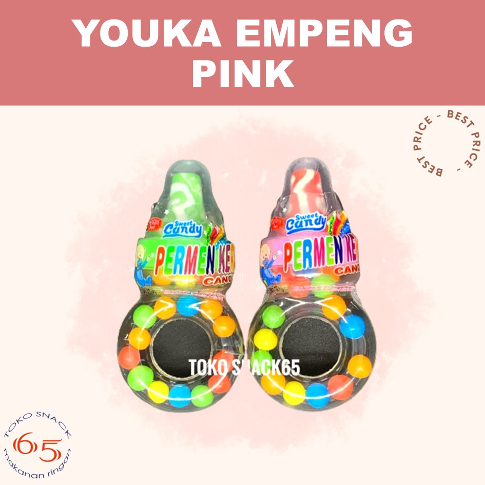Youka Empeng Pink 30. permen dot cincin. BOX