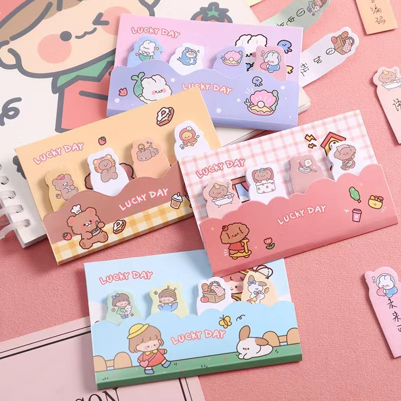 

Memo Note Sticky Animal Lucky Day