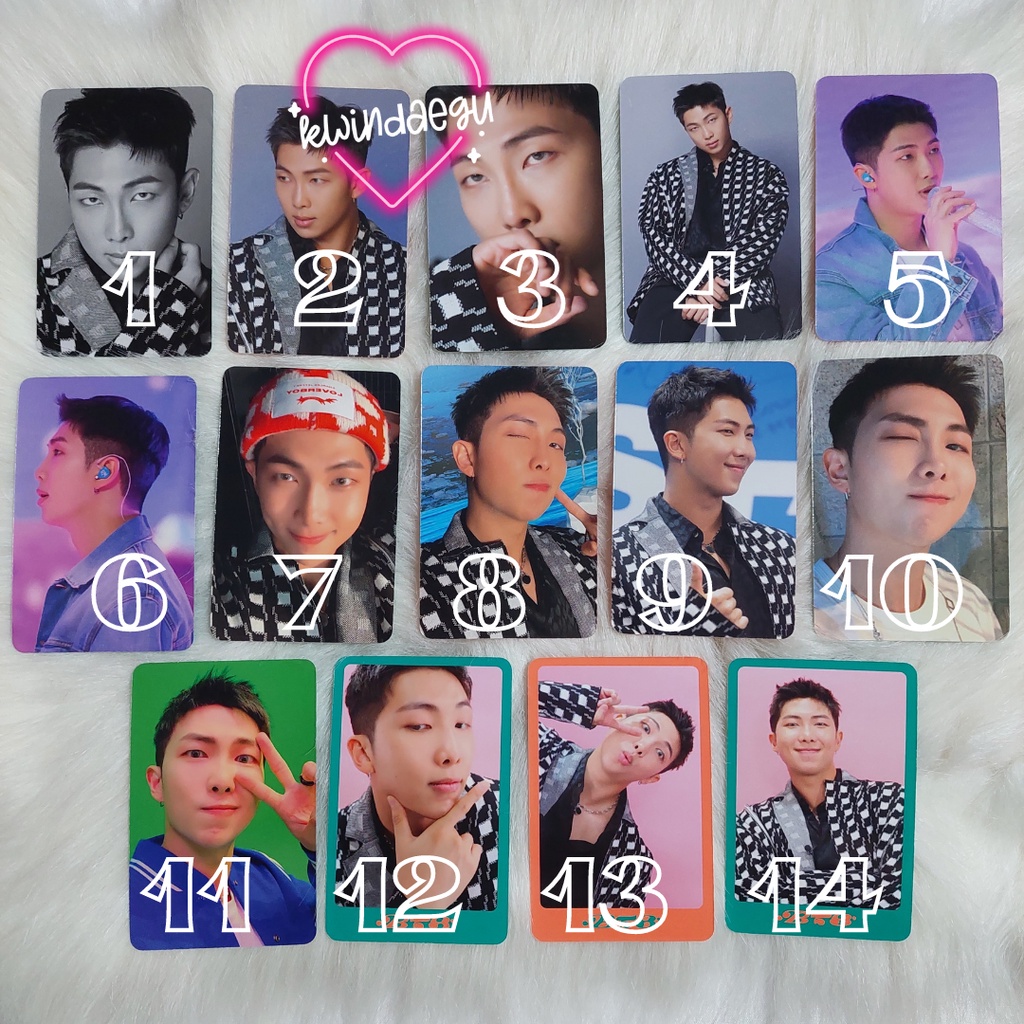 DICON MINI 102 BTS JHOPE NAMJOON PHOTOCARD SHARING SATUAN