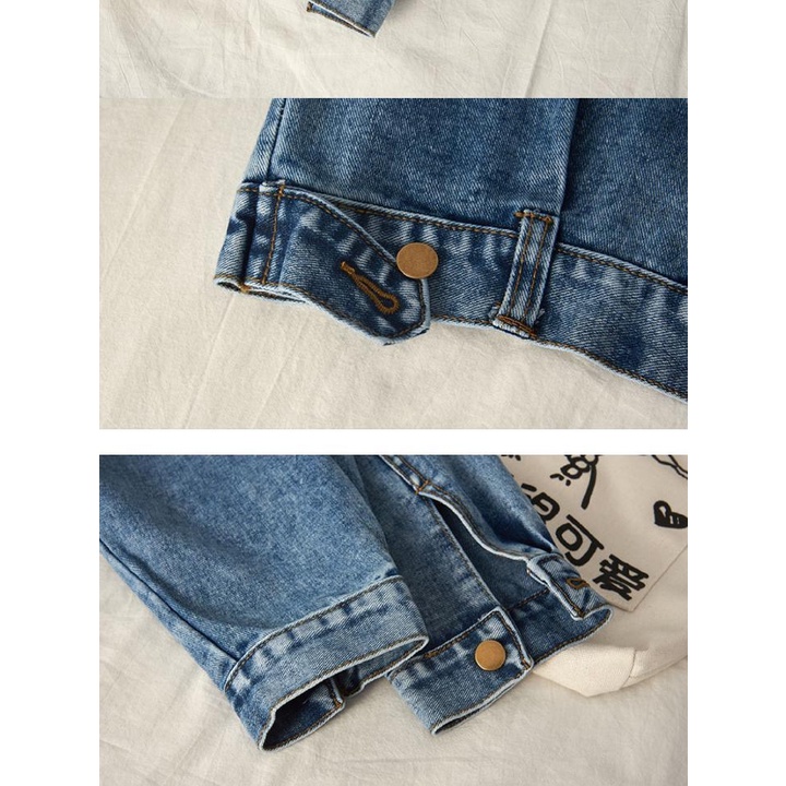 JAKET jeans wanita crop kekinian oversize terbaru 2023 korean style jaket jeans import wanita bangkok Jaket jeans cewek