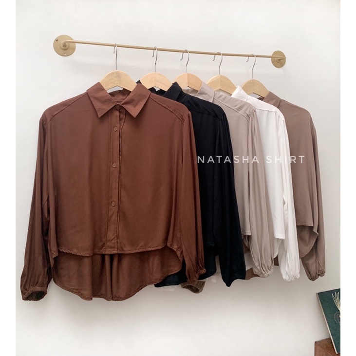 NATASHA SHIRT KEMEJA TWILL PREMIUM Ld 115Cm