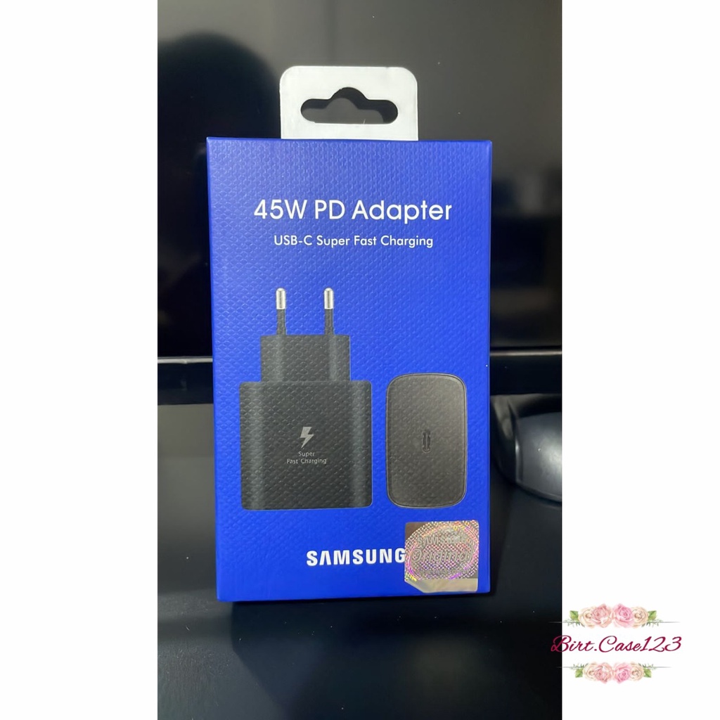 Adaptor Kepala batok Charger Casan Samsung Galaxy A33 A53 A73 5G a32 A52 a72 A52S note 10 note 20 S21 S21+ S21 ultra s22 s22ultra z flip 3 z fold 4 25W &amp; 45W Original USB C TO C Super Fast Charging BC6826