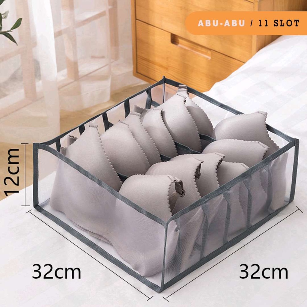 Tempat penyimpanan pakaian dalam underwear kaos kaki bra / kotak organizer bra washable