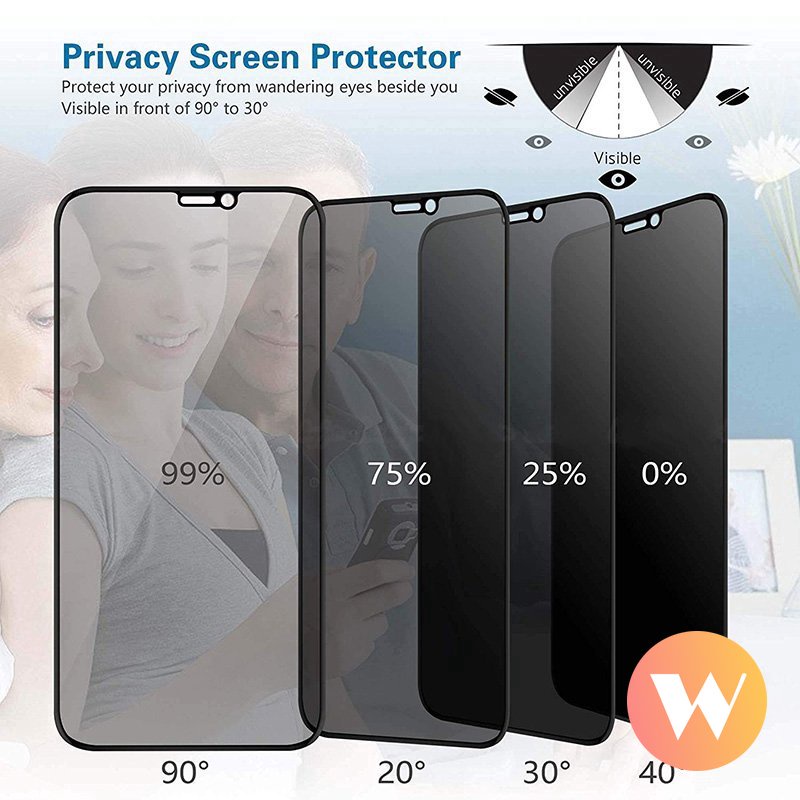 Redmi A1 10A 9A 10C 9T 10 9C 8 8A NFC Redmi Note 9 Pro 9s 9 11 10 7 8 10S 10 Max Plus PO CO M4 Pro M3 X3 Pro NFC 11T 12 12x F4 F3 Anti-Spy Privasi Screen Tempered Glass Film