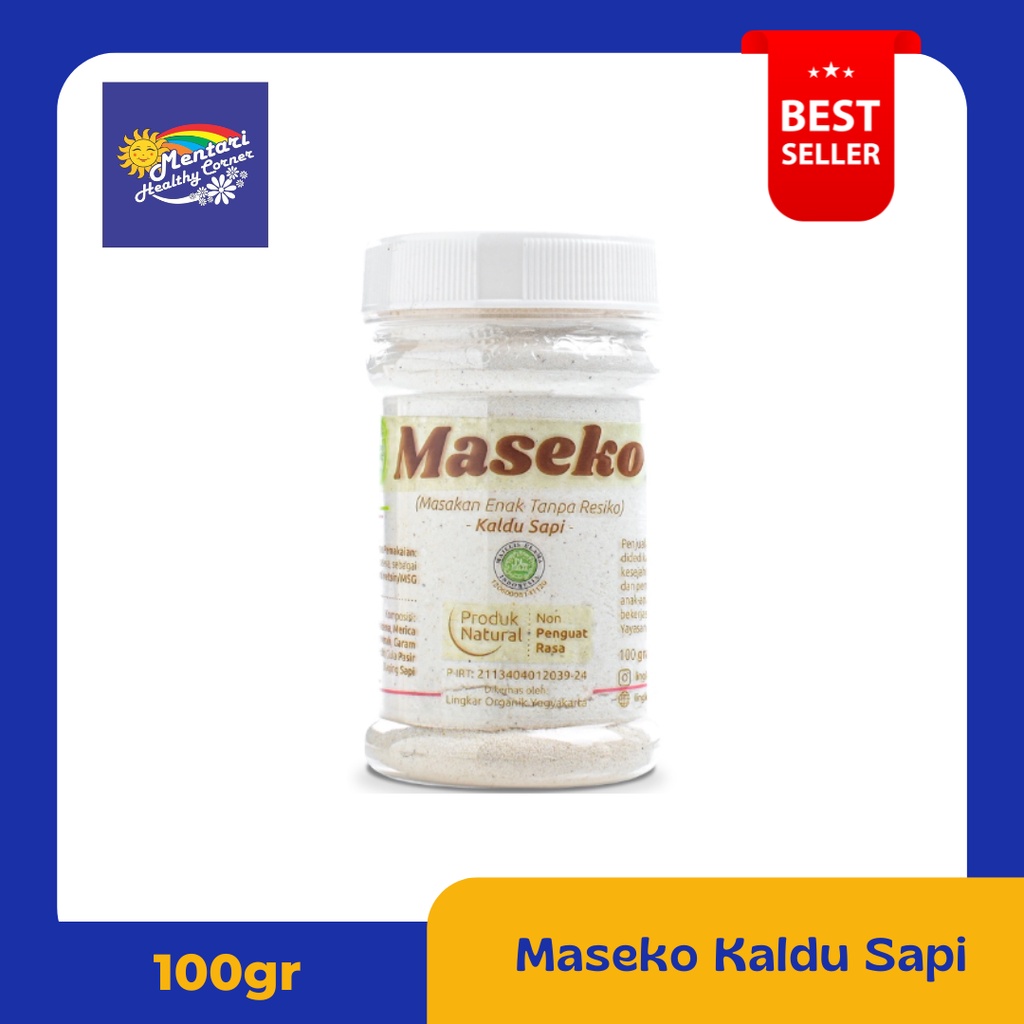 Lingkar Organik Maseko Kaldu Sapi Botol 100gr