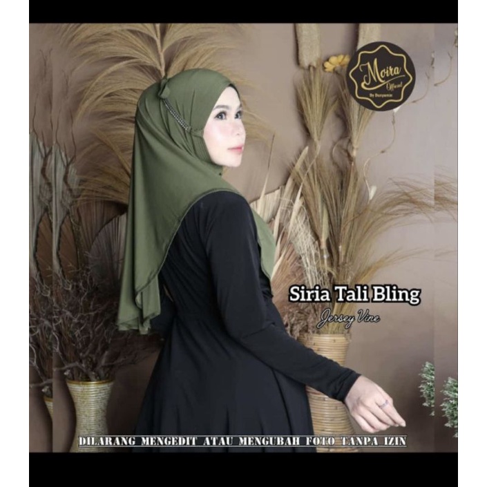594 Jilbab Siria Moira tali Blink jersey Vine/Hijab nonpet antiletoy ori by bunyamin