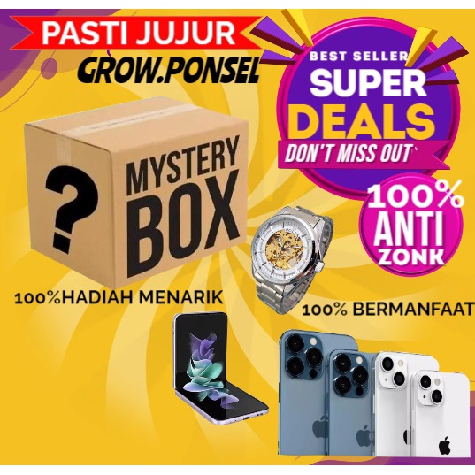 MISTERY BOX MURAH LEBAY HADIAH MENARIK DAN BERMANFAAT HADIAH UTAMA HANDPHONE #grow.ponsel