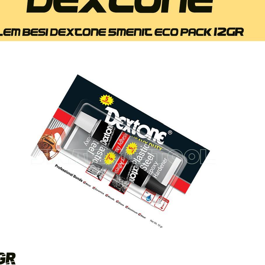 ⇕ Lem Epoxy Dextone (5 menit) Besi Keramik Kayu Kaca Alumunium Metal な