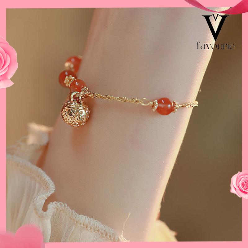 CODNiche desain pacar gaya country gold bell pendant gelang gelang hadiah khusus-FA