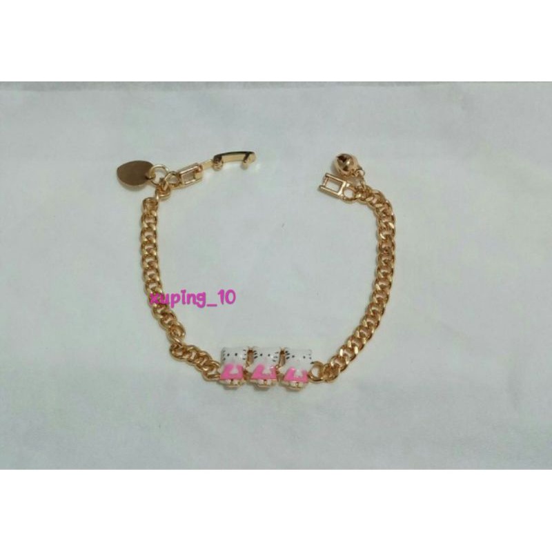 gelang anak xuping motif hello kitty