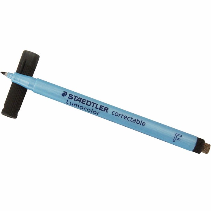 

Tinta Staedtler - Lumocolor Correctable Pen Fine Point Black (Non Permanent)