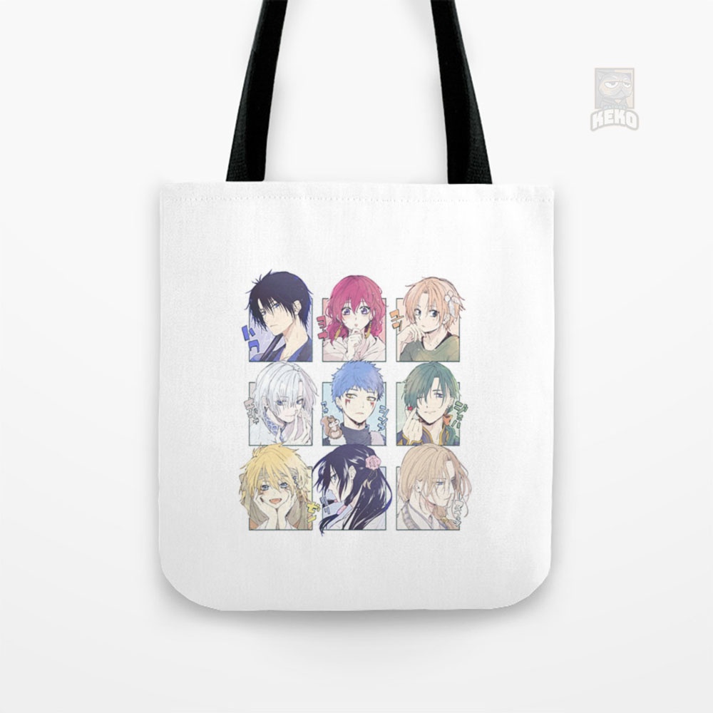 Yona of the dawn The Dark Dragon and he Happy Hungry Bunch Tote Bag