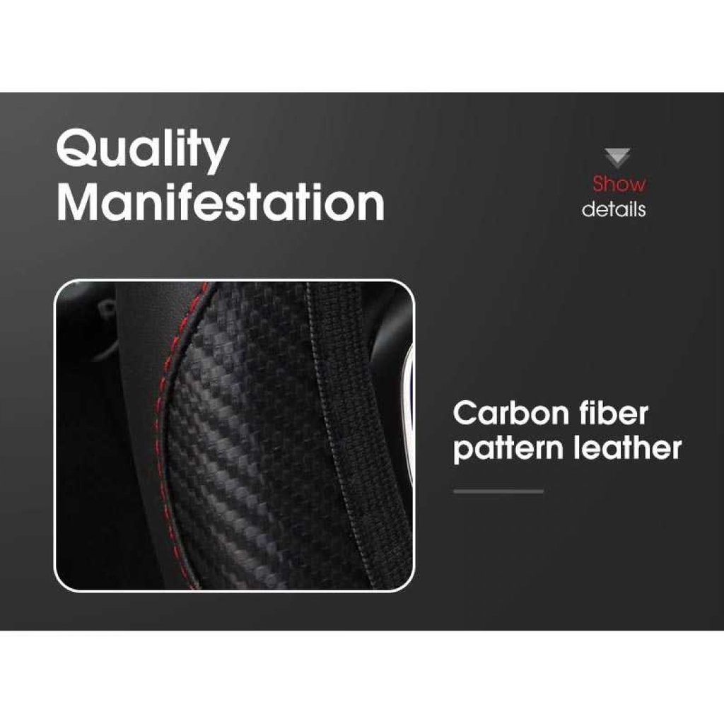 Cover Setir Mobil Bahan Kulit Steering Wheel Cover - RZ502
