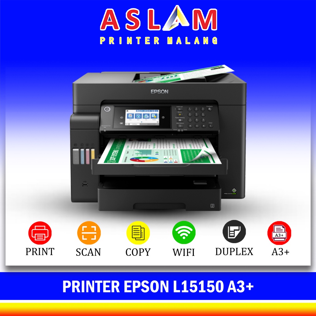 Printer Epson L15150 A3+ A3 Multifungsi Auto Duplex Printing All in one Printer Garansi Resmi Epson