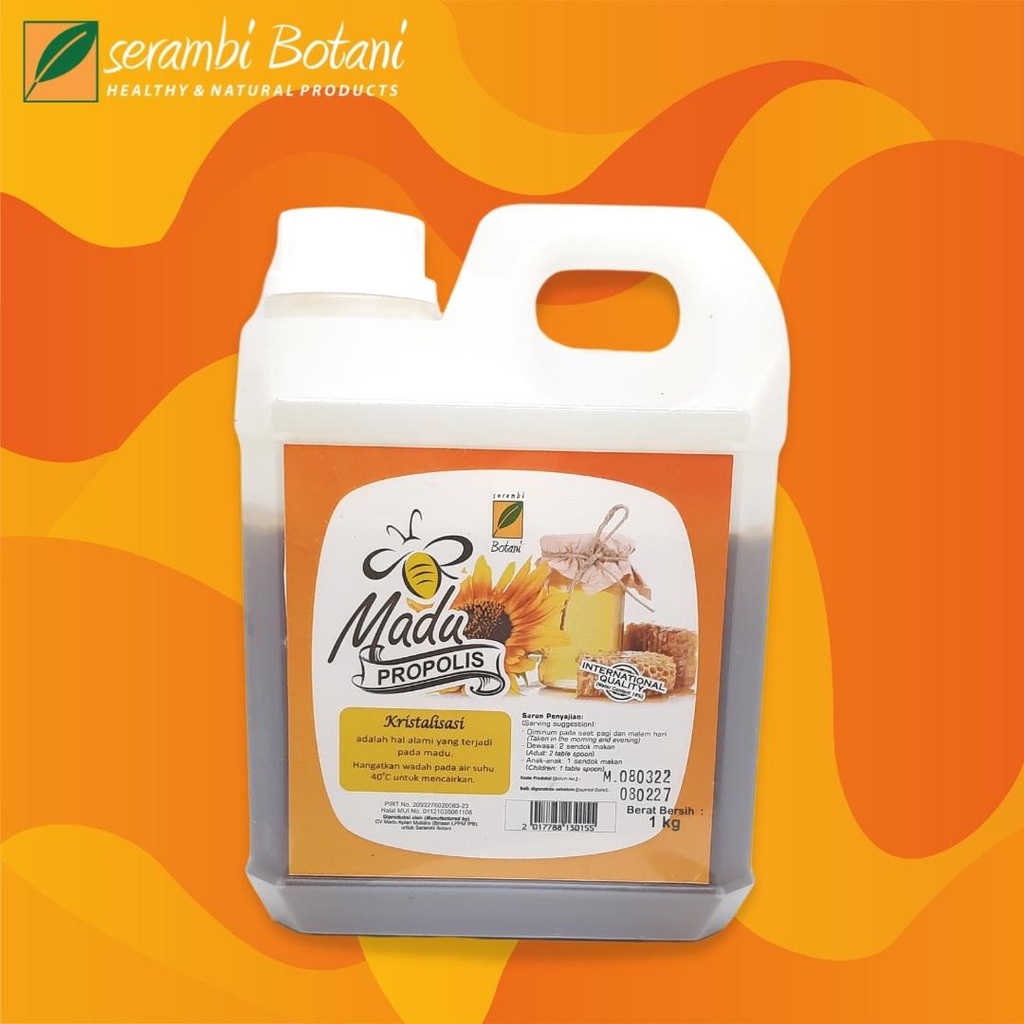 

Madu Asli Murni Propolis 1Kg Serambi Botani Standar Internasional