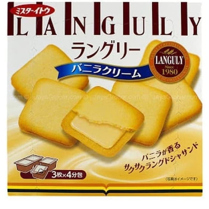 

Widyatmogrosir - Ito Languly Vanilla Cream Sandwich/Snack Jepang/Snack Import