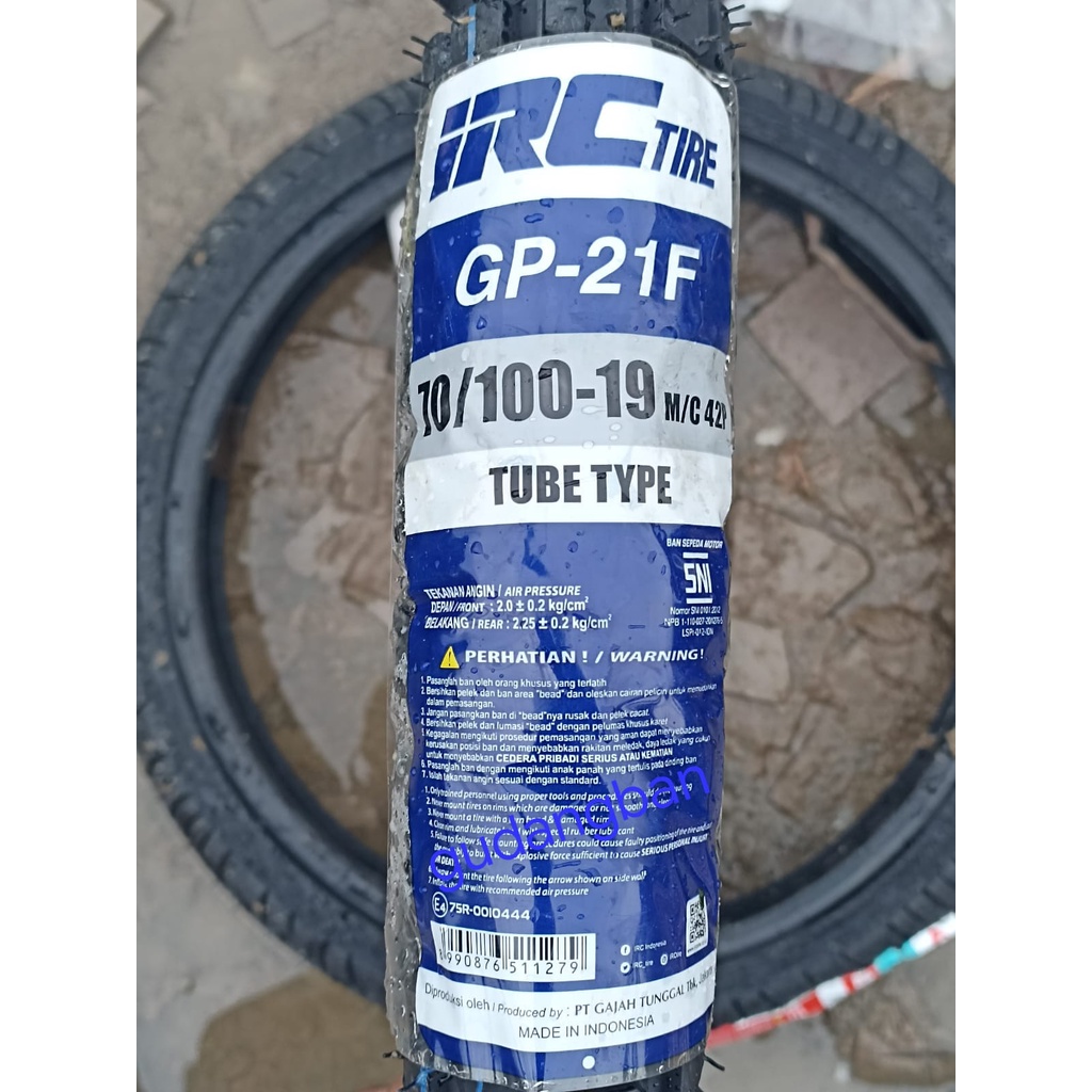 BAN LUAR TRAIL ( RING 19 ) IRC GP21 70 / 100 - 19 GP21F GP 21 Ban Luar Motor Trail CROSS