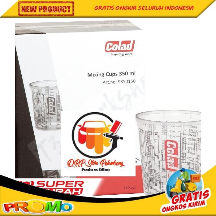 GELAS UKUR 350ML MIXING CUP COLAD BISA COD SET PLUS TUTUP